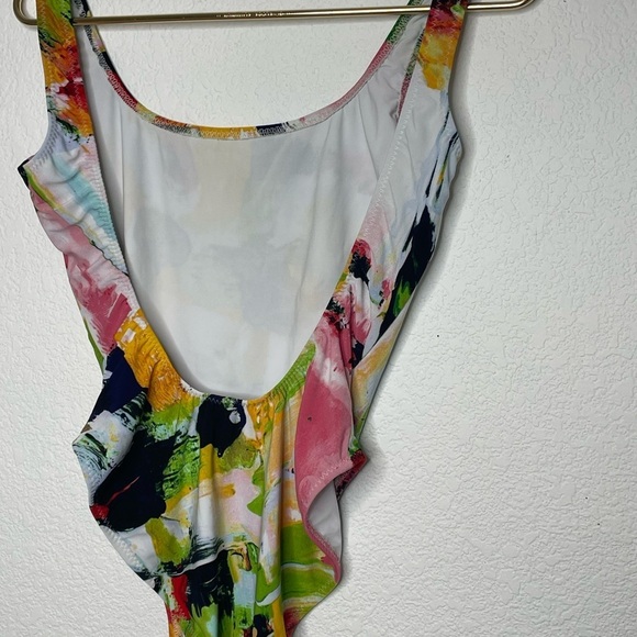 Norma Kamala swim one piece suit floral sz medium - Picture 4 of 8